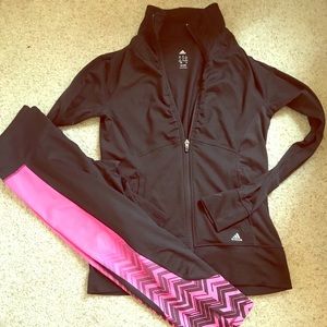 Adidas combo jacket and leggings
